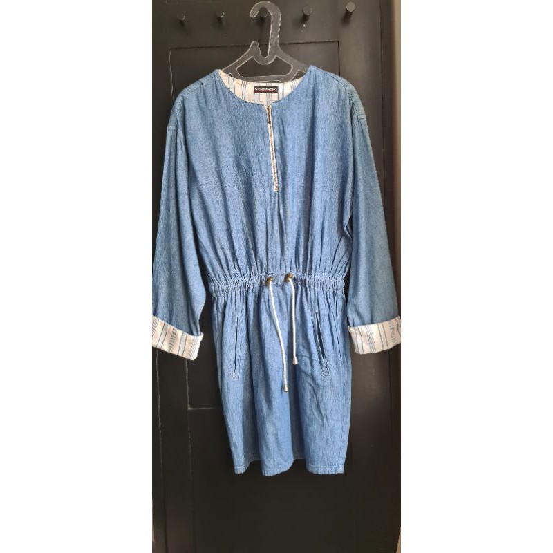 Authentic Georges Marciano denim zip dress