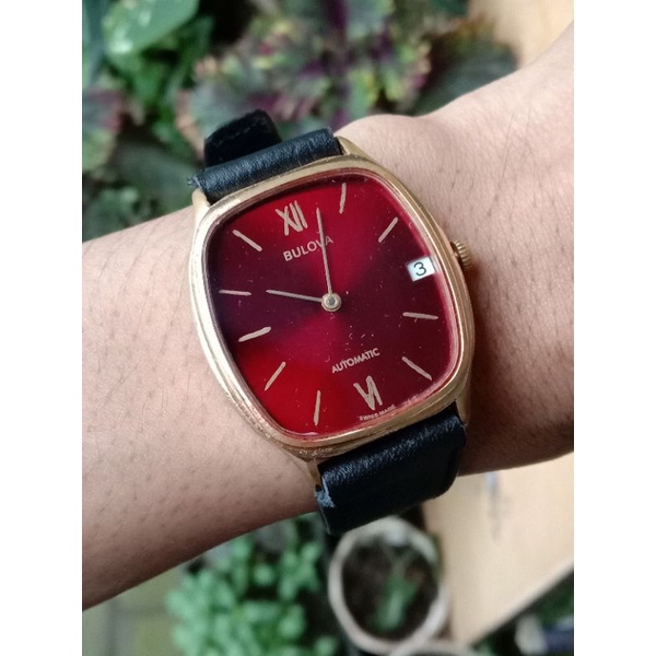jam tangan bulova automatic or jam tangan vintage bulova automatic red dial