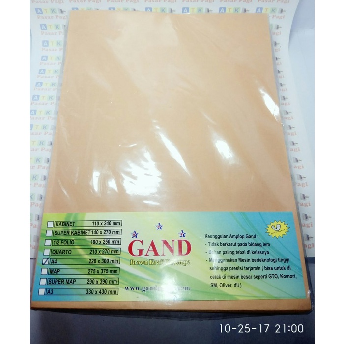 

MENYURAT-SURAT- AMPLOP COKLAT A4 80 GRAM MURAH -SURAT-MENYURAT.