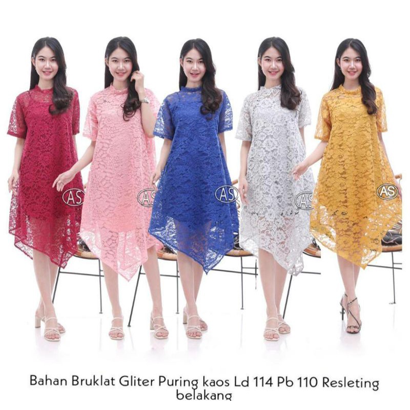 KEBAYA BROKAT TUNIK FURING KAOS | ATASAN KEBAYA BROKAT