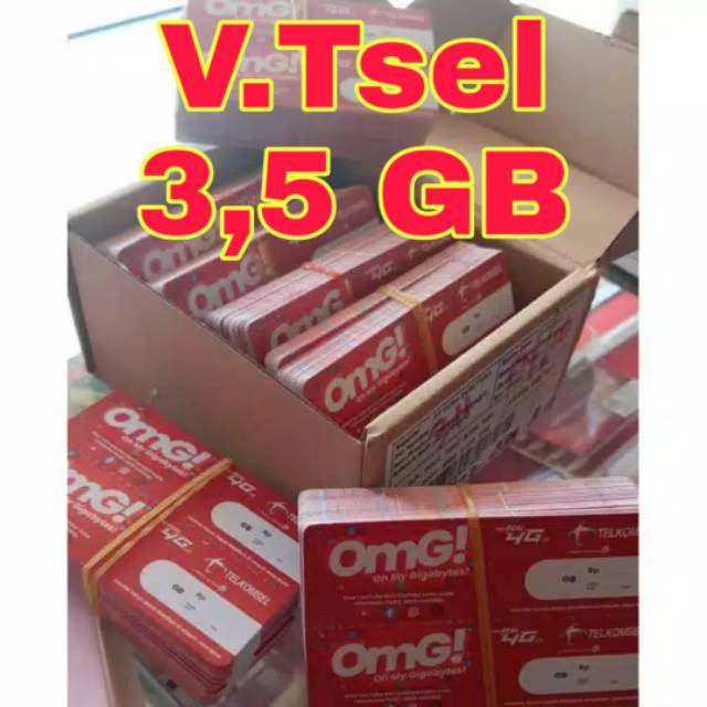 Vocher Telkomsel 3,5 GB 7 hari