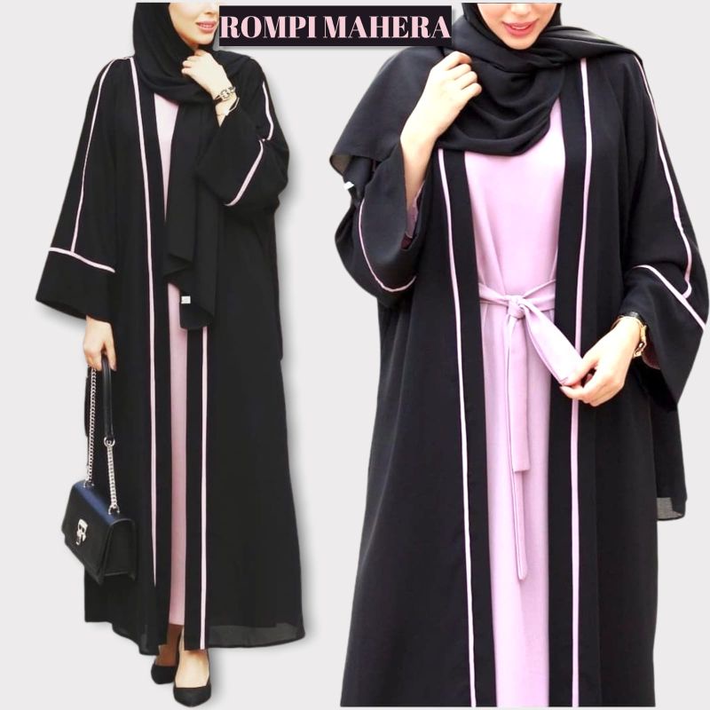 Gamis Rompi Mahera Saudi Jetblack Alkhatib Collection