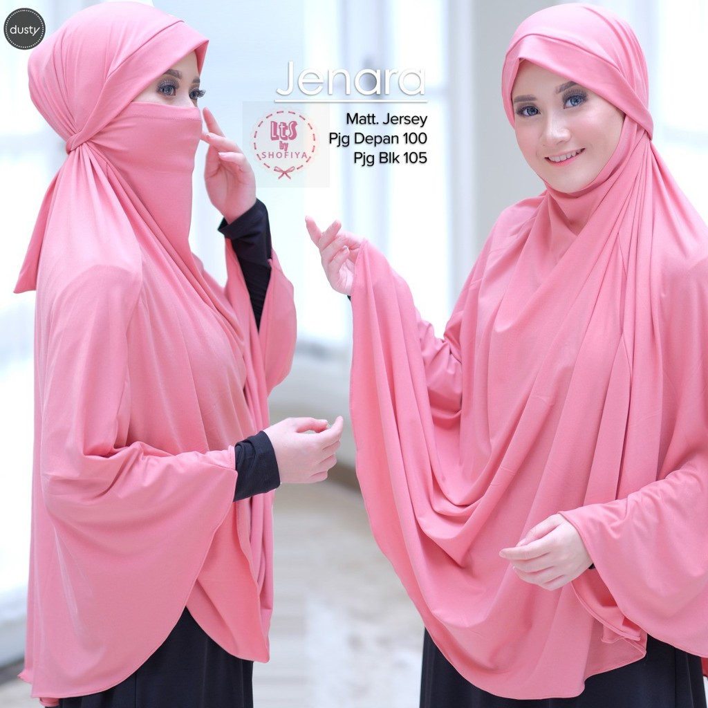 Jilbab instan jersey jumbo cadar