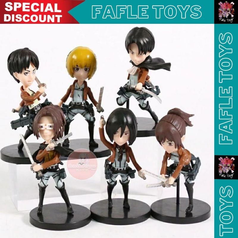 AOT set Figure / Pajangan Attack on titan / Mainan AOT / Attack on Titan Figure set / Attack On Tita