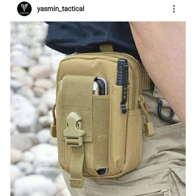 Tas Pinggang HP Handphone Tactical Outdoor Army Satpam Satpol PP