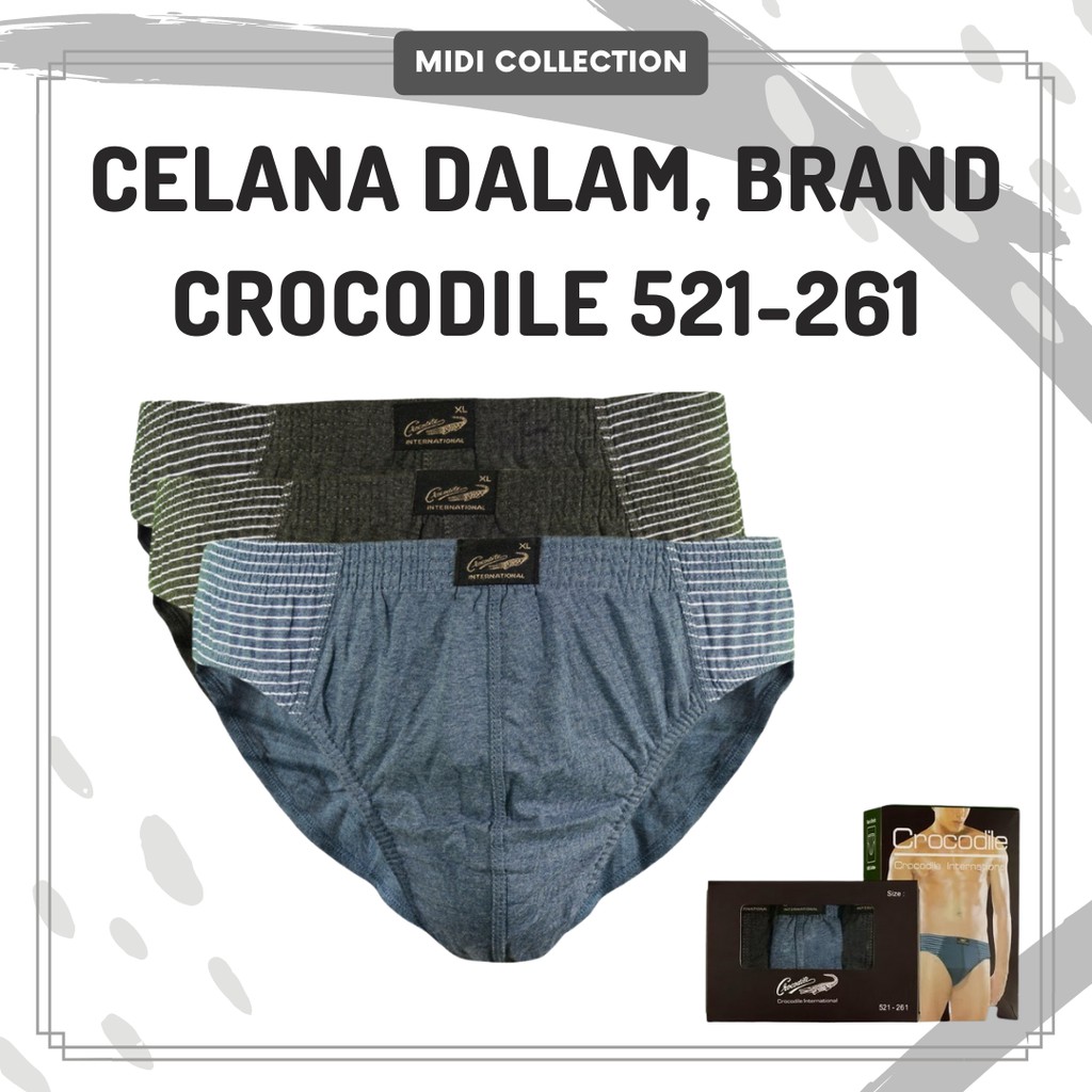 Celana Dalam / Sempak / Daleman Pria CROCODILE ART 521-261 Men's Briefs Original Crocodile