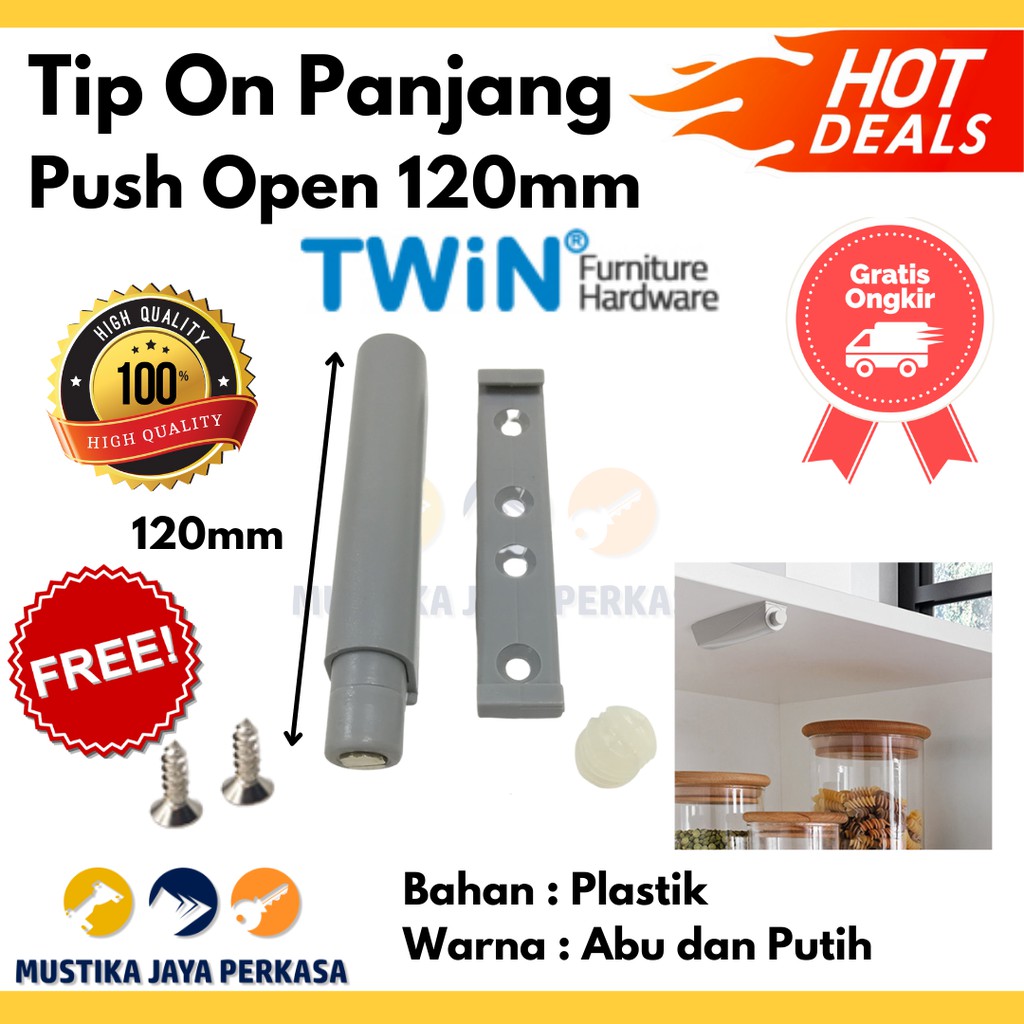 Tip On Panjang Twin Abu - 120 Mm