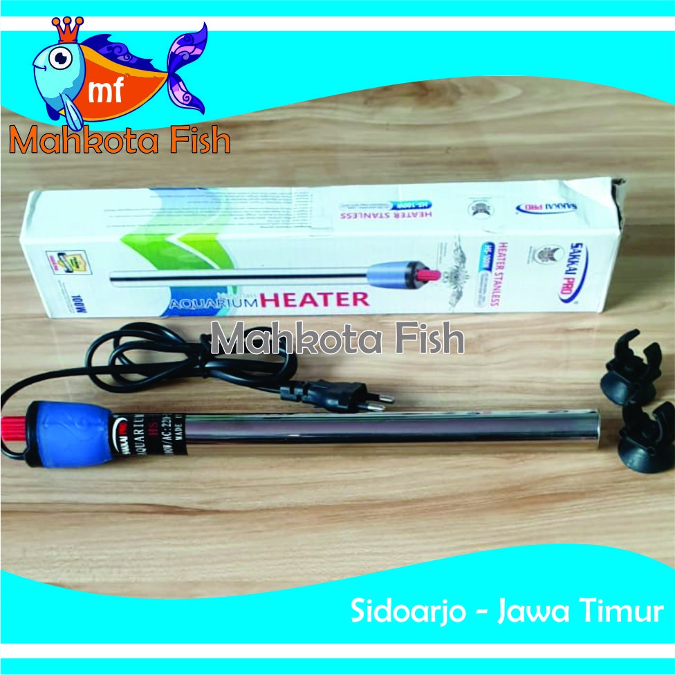 Heater Aquarium 100 Watt | Hiter Aquarium Aquascape 100 Watt | Heater Air | Penghangat Air Aquarium (GRATIS BubleWrap)