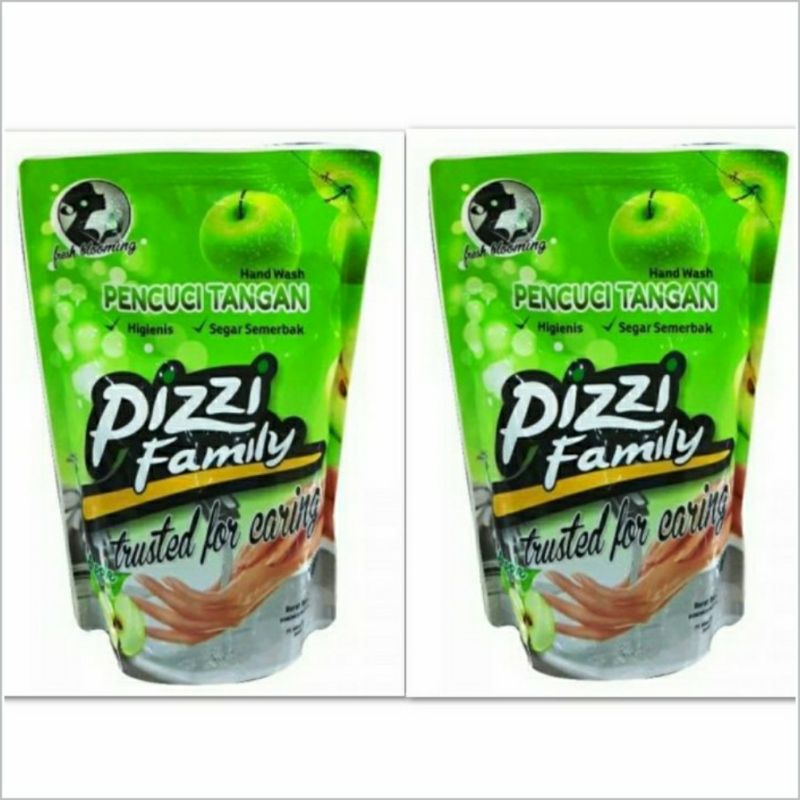 Hand Soap Pizzi Family Apple Refill Pouch 375 Ml Paket Twin Pack