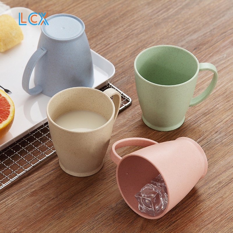 LCX Jerami Gelas Susu 6cm Wheat Straw Kopi Mug Cangkir untuk Jus Susu Teh Air VS-57