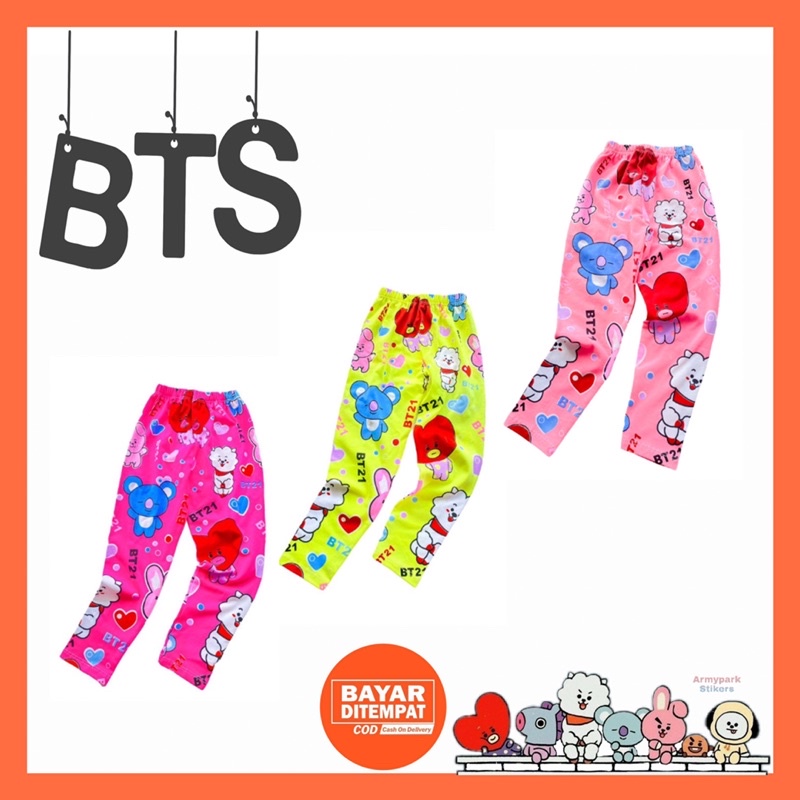 Legging Anak Perempuan Cewek Callysta BTS Celana Panjang Leging Anak Perempuan Cewek BTS SD Remaja