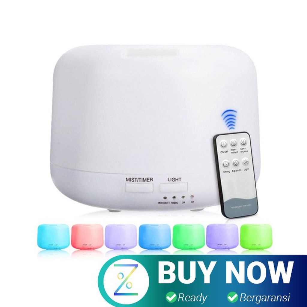 Taffware Humidifier Elektrik + 7 LED + Remote Control - HUMI H24 - Whi