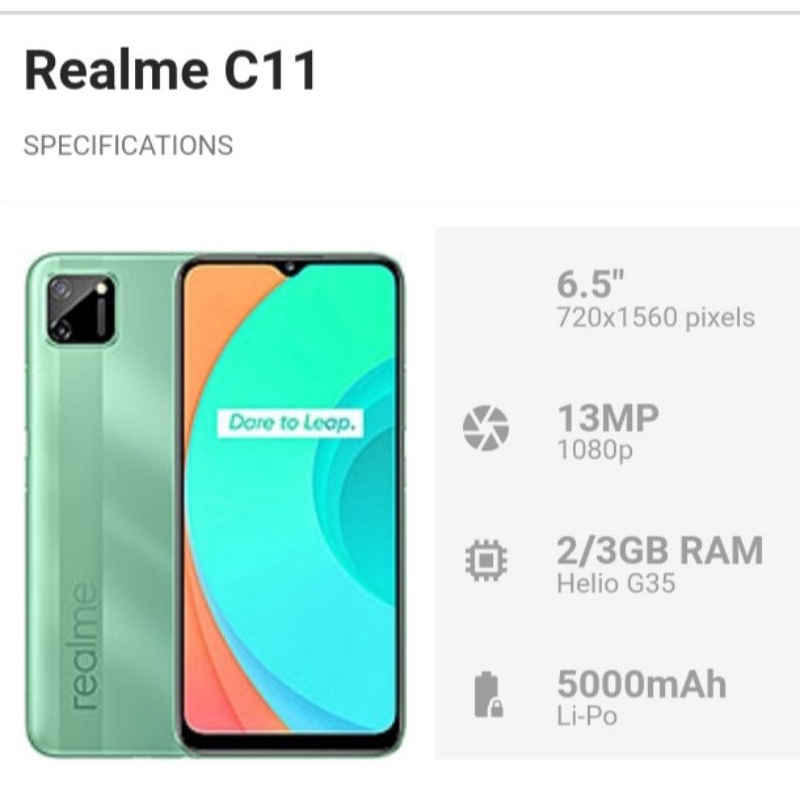 REALME C11 RAM 4GB ROM 64GB GARANSI RESMI INDONESIA TERMURAH