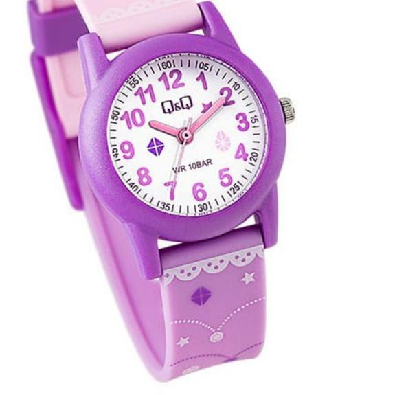 *Diskon Viral  QQ Original Jam Tangan Straps Rubbers Anak Anti Air Q&Q VR99 Ori QnQ Kid Watch ™