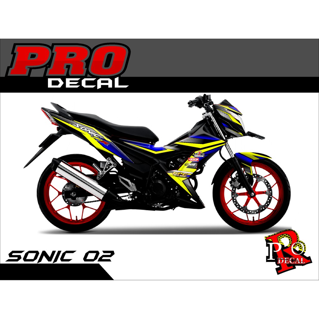 DECAL STICKER HONDA SONIC 155/DECAL SONIC/DECAL HONDA SONIC/DECAL SONIC TERLARIS