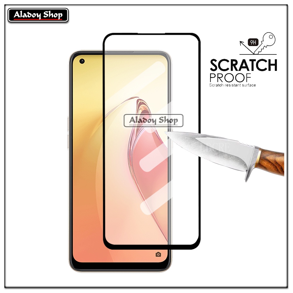 PAKET 2 IN 1 Tempered Glass Layar Oppo Reno 8 Pro Plus + Skin Carbon Film 3D