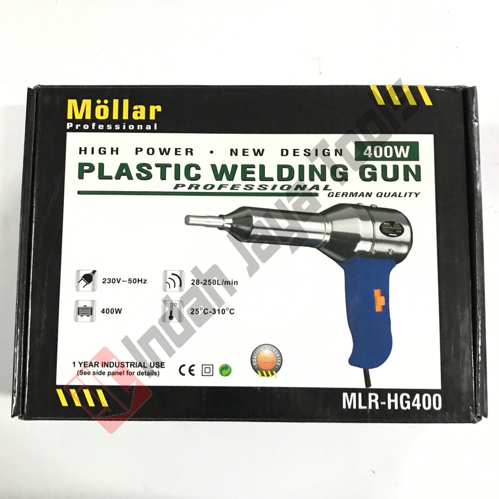 MOLLAR Plastic Welding Torch 400 Watt - Heat Hot Air Gun Las Plastik