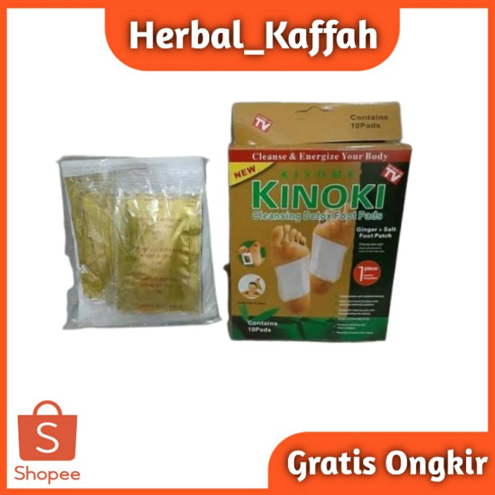 kinoki gold emas koyo kaki detox asli 100% original 1 box isi 10 sachet