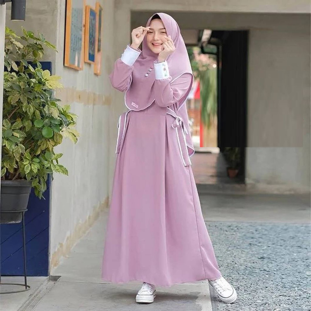 Gamis Plus Khimar Annisa Syari