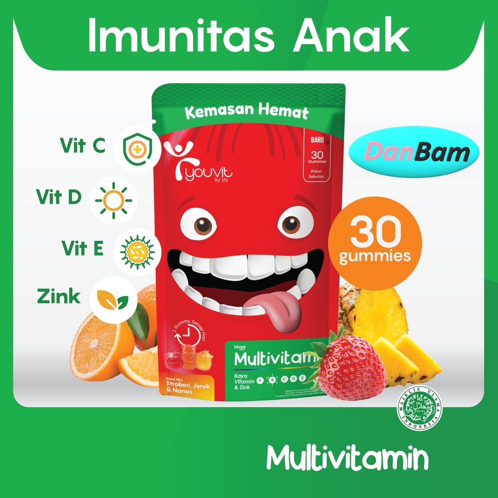 [READY STOCK] Youvit Multivitamin Anak untuk melengkapi kebutuhan harian si Dia