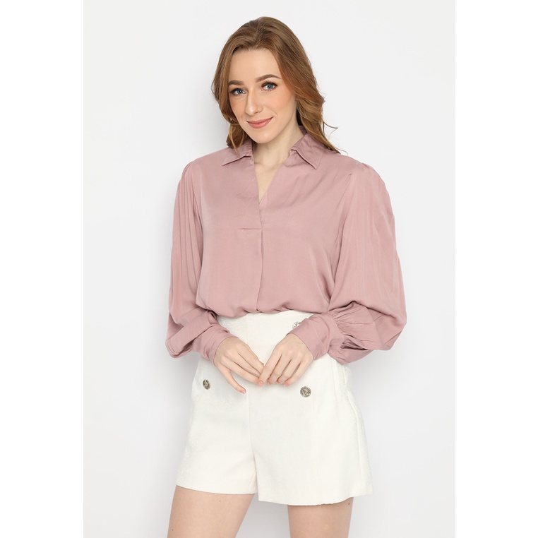 Mannequin Puffed Rayon Blouse