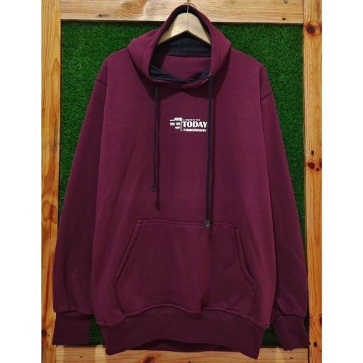 Suiter Hoodie flecce Premium Kachios - Sweater Hoodie Kachios - Hoodie Pria / Wanita - Hoodie Marun Burgundy Jumbo Original Kachios Project terlaris dan termurah