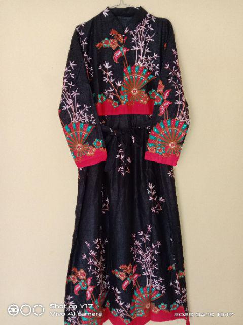 Batik Couple Keluarga Sania Ruffle Ori Ndoro Jowi Dnt Kipas