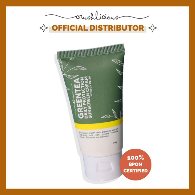 Crushlicious Greentea Daily Protection Sunscreen Cream