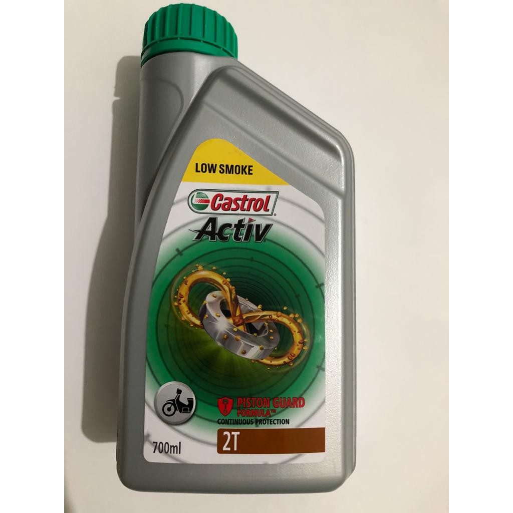 Oli Castrol 2T Activ (Original) - Oli Samping Castrol Activ Low Smoke 2T 0.7L / 700ml (Asli)