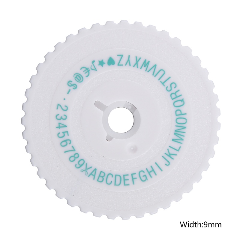 Btsg Untuk Motex E101 Mini Printer Pengganti Motex E101 Label Maker Wheel 9mm Untuk Letter Printing Manual Imprinting