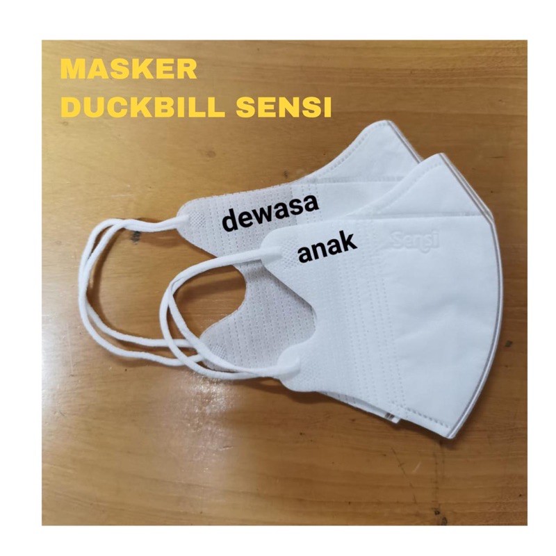 MASKER DUCKBILL SENSI ISI 50 PER BOX MASKER EARLOOP MEDICAL ONLINE