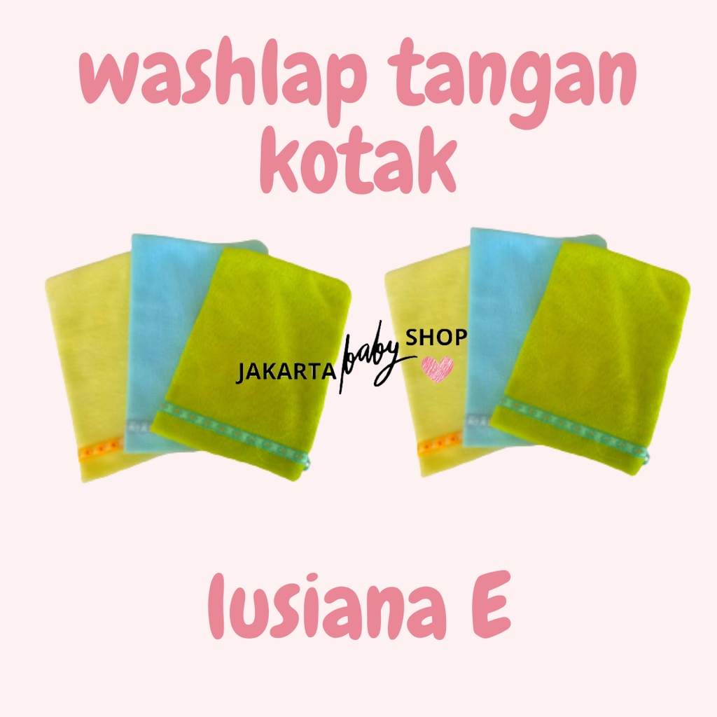 WASHLAP KOTAK HANDUK / SARUNG TANGAN LAP MANDI LUSIANA E 690120