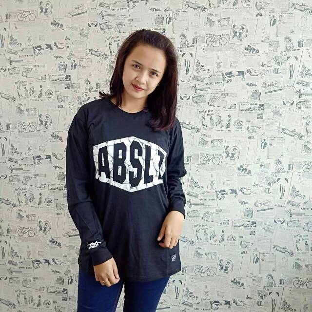 KAOS DISTRO LENGAN PANJANG LONGSLEEVE SKATELONG SUPER PREMIUM BM ORI ABSLT ABSOLUTE