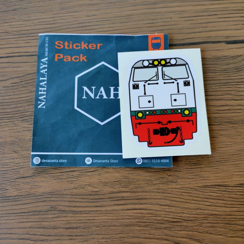 stiker KRL kereta lokomotif