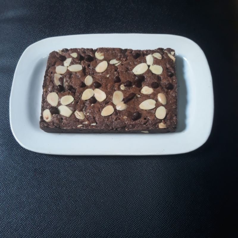 

Fudgy Brownies shiny crust tanpa sekat