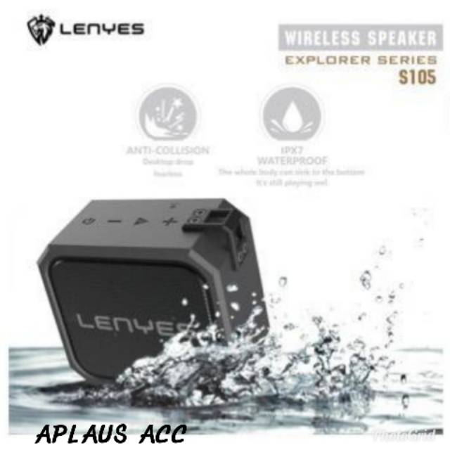 LENYES S105 waterproof ipx7 outdoor wireless bluetooth hifi stereo mini portable speaker