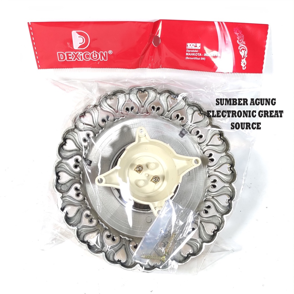 DPQ6HS Fiting Plafon Hias Dexicon Fitting Rumah Gold Silver Emas Kilap Modern