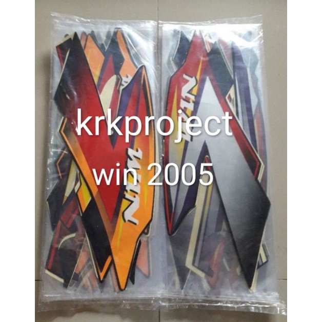 striping stiker sticker lis honda win100 win 100 2005