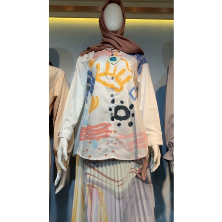 KEMEJA PRINTING PREMIUM WANITA Motif Abstrak