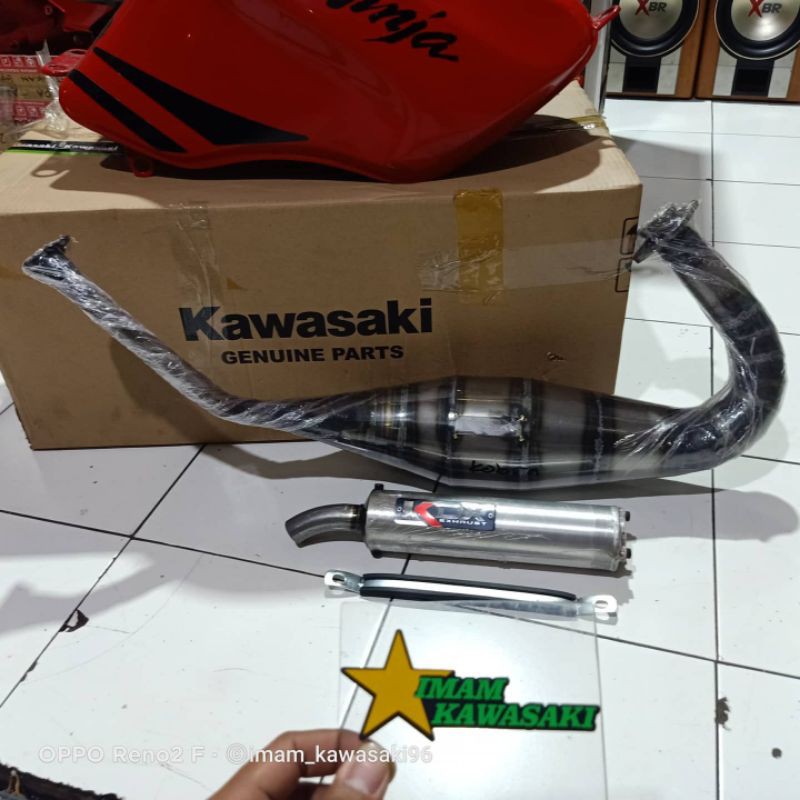 (BISA COD) KNALPOT KDX KOBRA BIG VOLUME NINJA RR DAN R ORIGINAL