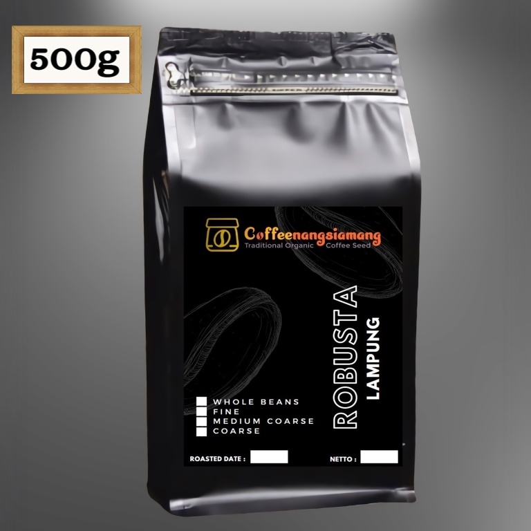 

KOPI ROBUSTA LAMPUNG FINE 500g PREMIUM - (Biji/Giling)