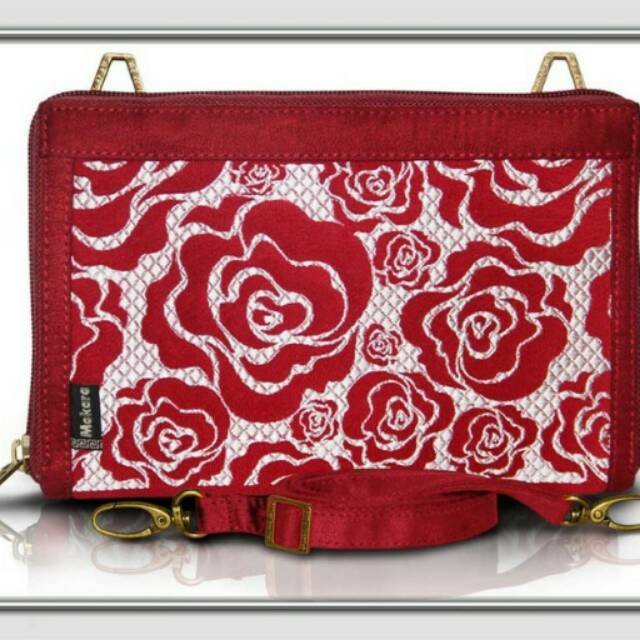 Dompet/Tas Etnik Hpo Makara art roses midili