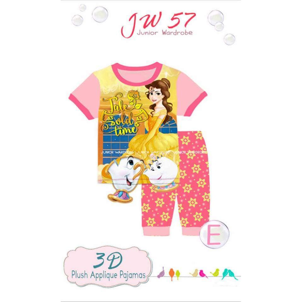 Habis PRINCESS BELLE BAJU  TIDUR  ANAK  CEWEK JUNIOR 