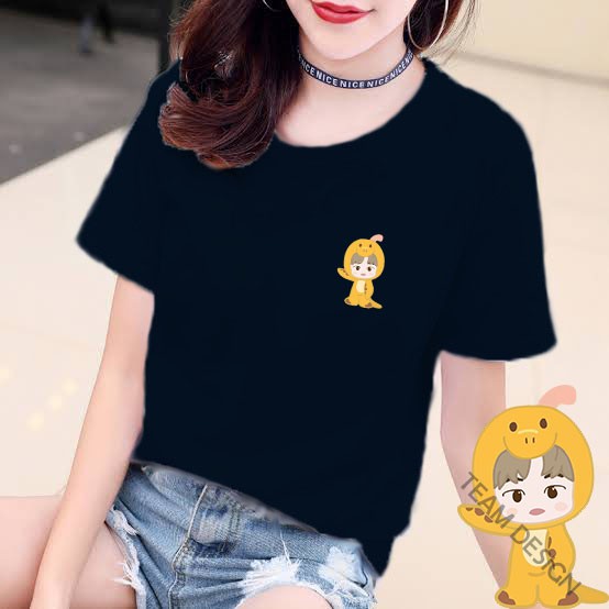 YOURSTYLE1119 - KAOS KARAKTER YELLOW REX DINO BAJU KAOS WANITA DISTRO UNISEX OVERSIZE JUMBO KEKINIAN TERL