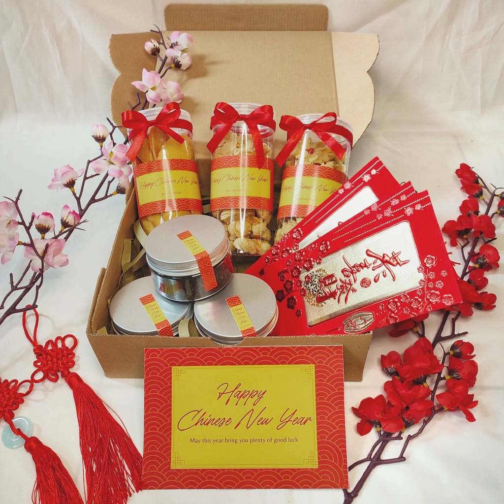

CNY Hampers B / Hampers Imlek / Imlek 2022 / Chinese New Year / Tea Gift Set / Custom Hampers / Gift Box