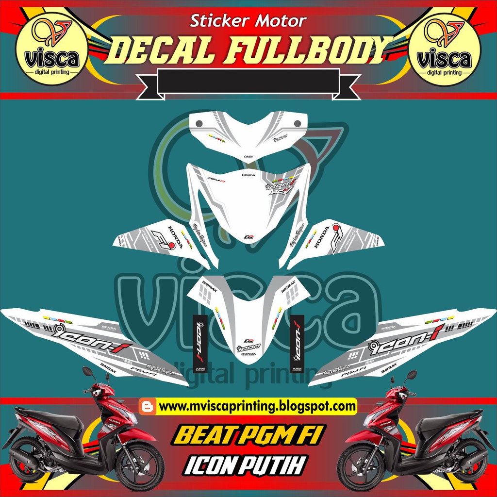 Stiker Full Body Motor Beat Fi Stiker Motor