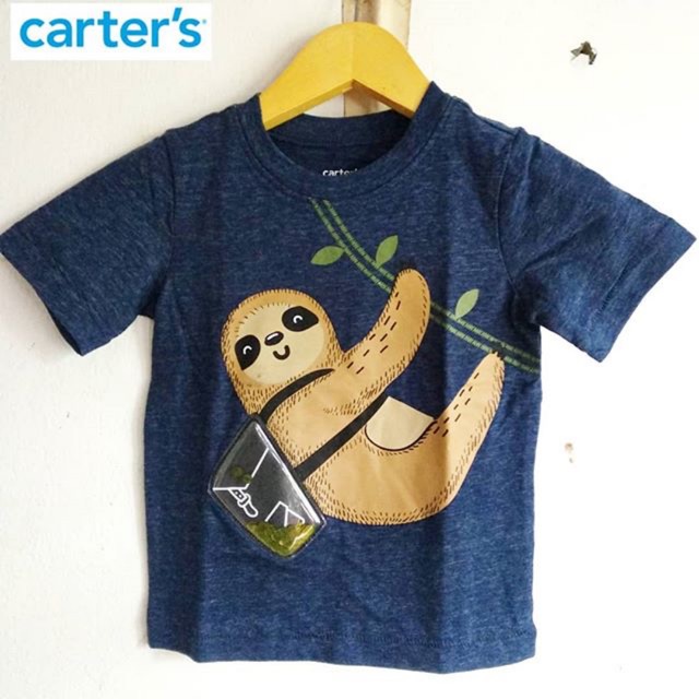 Carters tee kaos anak laki laki sequin