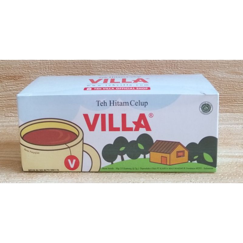 

✔MURAH Teh Hitam Vilia isi 25kantong / Villa Teh Celup / Teh Villa