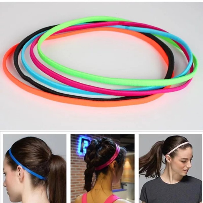 mini hairband sports unisex running headband yoga / bando olahraga anti slip