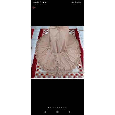 Mukena Kerancang Keliling Katun Silky (Jumbo)